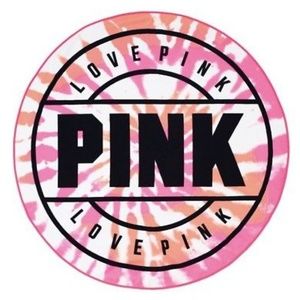 Pink Circle Beach Towel